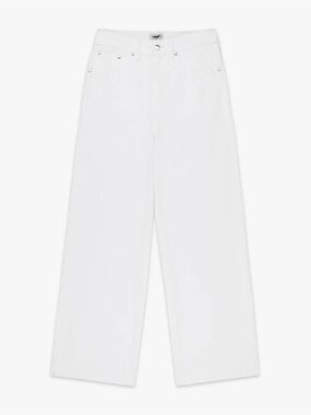 SIEGELMAN STABLE Unisex Denim Coaches Pant White Size XS / 28 VGUC